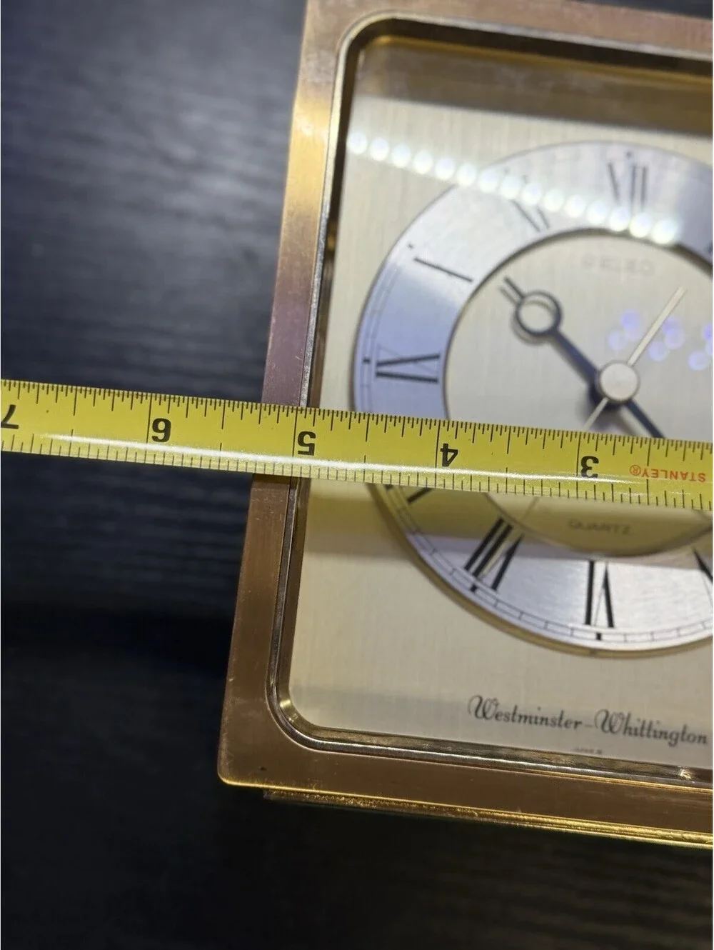 Vintage Seiko QQF150G Westminster Whittington Chime Quartz Mantel Clock Japan